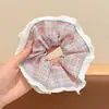 Scrunchie de malha grande estilo coreano para mulheres, acessório de cabelo estilo preguiçoso vintage, elástico para coque, enfeite de cabelo