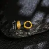 Plata S925 Chapada en Oro por Todas Partes Estilo Antiguo Paz y Alegría Pequeños Accesorios Separadores Hechos a Mano Joyería DIY Accesorios de Moda Versátiles