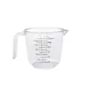 Taza medidora transparente 150/300/600/1000ml Taza medidora con escala de doble cara Taza medidora de plástico PS Taza medidora
