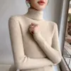 Suéter de Punto para Mujer Otoño e Invierno Cuello Alto Suéter de Punto para Mujer Suéter de Punto de Manga Larga Adelgazante Suéter Transfronterizo para Mujer