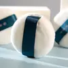 Venta Directa de Fábrica Redondo Terciopelo Doble Cara Felpa Polvo Suelto Polvo de Miel Polvo Seco para Calor por Sudoración Fijador de Maquillaje Esponja No Absorbente de Polvo