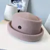 Lã australiana outono e inverno Chapéu de feltro francês feminino estilo socialite top hat chapéu de steward da moda CA4 japonês chapéu da moda