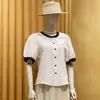 Roupas para Mulheres de Meia-Idade e Idosas, Novo Conjunto de Verão da Vovó, Blusas Elegantes de Manga Curta para Idosos, Camisas Finas Largas para Mães