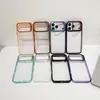 Adecuado para iPhone 18 Pro Max, funda de teléfono con soporte de lente acrílico transparente, funda protectora de cobertura total Apple 17