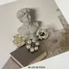 Patrón de Sentido Pesado de Fábrica con Botones Metálicos de Diamante Abrigo de Piel para Mujer Abrigo Botón Decorativo Botón Pequeño Estilo Chanel para Suéter