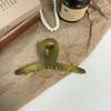 Horquilla Casual Esmerilada Verde Elegante Grande Pinza para el Cabello Trasero para Mujer Elegante Horquilla Clip Adorno para el Cabello