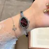 Reloj Pulsera de Bañera Ovalada de Lujo de Nicho Guou para Mujer con Números Romanos Reloj de Cuarzo Reloj de Pulsera Retro para Dama