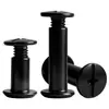 Acero Inoxidable 304 Zincado Negro Remache de Ranura Cruzada M2-M5 Tornillo de Bloqueo de Cabeza Plana Negra