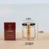 Tarro de Vidrio Transparente con Nido de Pájaro de Miel, Tarro Contenedor con Tapa, Tarro Sellado Redondo para Almacenamiento de Salsa Picante, Tarro Sellado para Pepinillos