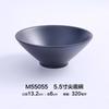 Cuenco de fideos ramen negro de porcelana de imitación de melamina A5, tazón de malatang de hilo grueso comercial de tienda de fideos japoneses, tazón de polvo de caracol