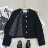 Forro Interior Relleno de Plumas con Algodón, Elegante Abrigo Corto Cruzado Estilo Francés, Nuevo Top de Alta Gama para Eventos Sociales Otoño/Invierno 2026
