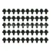 Caja de 190 piezas hebilla 6 tamaños sujetadores para coche remache ABS clip de varilla de empuje hebilla de guardabarros parachoques