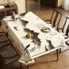 Nova Toalha de Mesa Estilo Chinês, Lavável, Impermeável, à Prova de Óleo, Tapete de PVC para Mesa de Jantar, Retangular, Resistente ao Calor, Tapete de PVC para Mesa de Centro de Madeira Maciça, Capa de Mesa