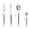 Venta Caliente Acero Inoxidable Cuchillo, Tenedor y Cuchara Portugueses Set de Vajilla Popular en Internet Estilo Europeo Hotel Cuchillo para Filete Cuchara de Postre