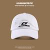 Gorra Alta Calidad Rasgada Bordada Gorra de Béisbol Amarilla Versátil Sombrero de Sol Blanco Unisex Gorra de Pareja