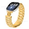 Para Fitbit Versa4 Nueva Correa de Reloj Inteligente Versa3 Cuatro Pétalos Luz Brillante Tres Cuentas Correa de Reloj