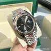Relógio Mecânico Automático Laojia com Bisel Dentado, Pulseira de Aço Inoxidável, Mostrador com Diamantes, Luminoso, À Prova d'Água, Relógio Masculino para Negócios