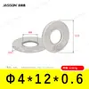 Arandelas Planas de Acero Inoxidable 304 M1.6~M7 Estándar Alemán Din125 Venta Directa de Fábrica en Stock Arandelas Planas Antióxido