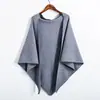 Novo Cachecol Triângulo de Cor Sólida para Outono e Inverno, Xale Quente, Espesso, Versátil, Peça de Roupa Externa, Xale Grande, Cachecol de Pescoço Feminino