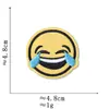 Pegatinas de Tela con Expresiones de Emoji Accesorios para Ropa Calcomanías Decorativas Parches Divertidos Serie de Insignias Redondas Lindas de Smiley