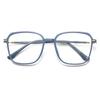 2023 nuevo color cambiante anti luz azul gafas de mujer moda moderna Cuadradas planas montura de gafas gafas de color cambiante transfronterizas