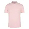 Camiseta de manga corta con cuello redondo, de malla de nylon tipo mariposa, tecnología de secado rápido y tacto frío, transpirable y cómoda, unisex, con bordado estampado