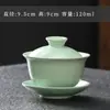 Taza de Té China Sancai de Cerámica Gaiwan Individual para Hogar Oficina Juego de Té Gongfu Tazón de Ofrenda Herramienta para Preparar Té