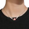 Collar de Piedra de Colores Dopamina Cara Sonriente Cadena para Clavícula Estilo Dulce Fresco Flor de Cuentas de Colores Colgante de Caramelo Amor Femenino