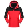 Ropa personalizada tres en uno con capucha, forro polar, cortavientos, impermeable, transpirable, resistente al desgaste, para montañismo al aire libre
