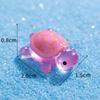 TikTok Celebridades en Línea Luminosa Pequeña Tortuga Micro Paisaje Creativo DIY Decoraciones Accesorios Tortuga Mini Resina Pequeños Adornos