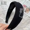 Nuevo Accesorios para el Cabello de Otoño Temprano Diadema de Gato con Cabeza de Esponja y Lazo Tejido Diadema de Corona Alta Kt Pinza para el Cabello de Ropa de Abrigo Elegante