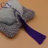 Yixiangfei hebilla de seguridad de tres colgantes borla 12 cm borla cheongsam vestido cara de caballo colgante de jade decoración colgante de cintura tapeta de presión paso prohibido