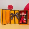 2025 Año de la Serpiente Tendencia Nacional Creativo Pequeña Serpiente de la Suerte Llavero Caja de Regalo Lindo Bolso Llavero Colgante Venta al por Mayor Pequeños Regalos
