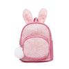 Moda lantejoulas mochila infantil 2024 novo coreano orelhas fofas pequena mochila bebê menina jardim de infância saco de escola