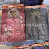 Chaqueta de plumas gruesa con cuello alto suministros funerarios ropa de papel conjunto de ropa de algodón