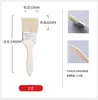 Fabricante en stock mango de madera cerdas de cerdo pincel de pintura pincel para barbacoa sin pelusa pincel de pelo plano herramientas de ferretería pincel de pintura