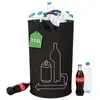 Bolsa de Reciclaje para Botellas de Bebida de Venta Caliente Transfronteriza Tela Oxford Asa de Aluminio Bolsa de Almacenamiento Plegable Cubo de Reciclaje Doméstico Amazon