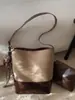 Bolsa Tote de Grande Capacidade para Mulheres 2025 Mais Vendida Estilo Coreano Moda de Luxo Versátil para o Dia a Dia Retro Tendência Bolsa de Ombro