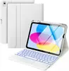 Aplicable a iPad A16 Teclado Bluetooth Retroiluminado Táctil Funda Protectora 110ª Generación Ranura Superior Desmontable para Lápiz Carcasa de Tableta