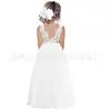 Vestido de Princesa para Pasarela de Niñas Lentejuelas Vestido de Cumpleaños para Niños Vestido de Anfitrión para Noche Vestido de Plumas para Actuación de Piano de Niñas