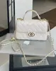 Bolso de Piel Genuina para Mujer Bolso Clásico de Cuadros Diamante con Cadena Bolso Cruzado Nuevo Bolso de Mano de Moda Versátil Bolso de Hombro de Gama Alta