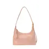 Bolsa de Axila de Couro com Cera Tendência 2026 Nova para Mulheres, Bolsa de Ombro Transversal Vintage para o Dia a Dia, Bolsa Meia-Lua com Design de Nicho