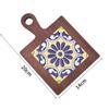 Porta-copos de Azulejo de Madeira, Pratos Delicados, Base Isolante para Caçarola, Alça, Porta-copos para Chá, Jogo Americano de Madeira Sólida para Casa