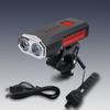 Bocina de Bicicleta Faro Carga USB Ciclismo Nocturno Faro Destacado Impermeable Linterna de Luz Fuerte Accesorios para Bicicleta