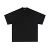 Camiseta Básica de Manga Corta Pesada Nueva de Verano 2025 para Hombres y Mujeres, Marca de Moda, Color Sólido Simple, Camiseta Versátil de Algodón