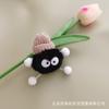 Cordón de zapato Muñeca de peluche Accesorios DIY Flor para zapato Hebilla de cordón Decoración Muñeca pequeña Hebilla de zapato de carbón negro Oso de peluche