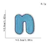 Patches Bordados Coloridos de Desenho Animado com Letras em Inglês para Decoração de Roupas Infantis, Patches de Reparo para Bolsas, Roupas, Sapatos, Chapéus e Patches de Tecido