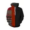 Sudadera 2024 Holgada Moda Primavera y Otoño Ropa Transfronteriza Nueva Empalme Impresión 3D Casual con Capucha para Hombres y Mujeres