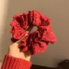 Scrunchie Grande Estilo Relaxado para Mulheres, Elástico de Cabelo Oversized Estilo Coreano, Acessório para Coque, Ornamento de Cabelo, Elástico Grande de Scrunchie