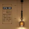 Nuevo Estilo Chino Jaula de Pájaros Decorativa de Hierro Lámpara Colgante Restaurante Restaurante de Hot Pot Casa de Té Lámpara Creativa Bar de Café Linterna Lámpara Colgante Pequeña